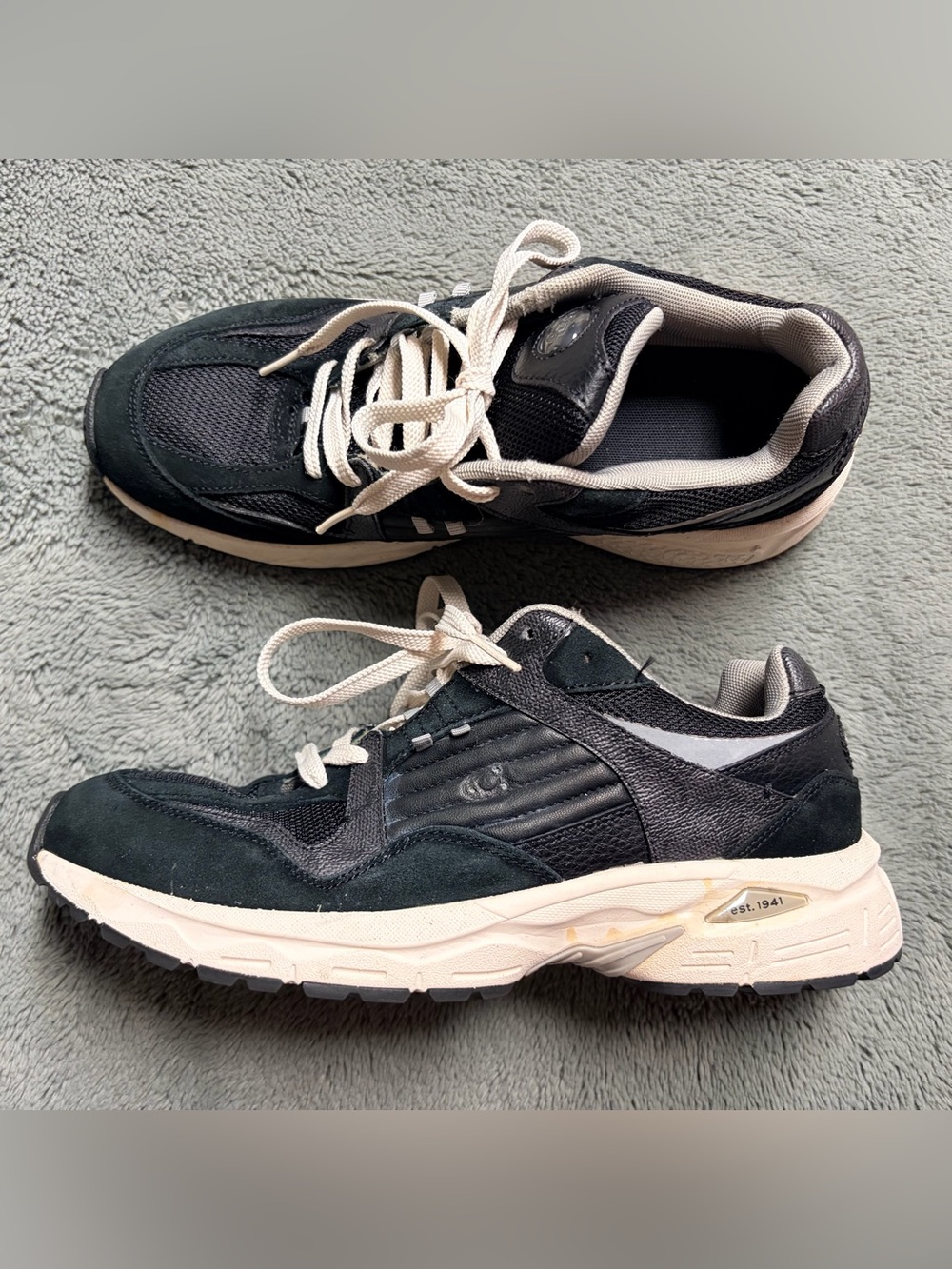 10.5 Coach C301 Chunky Black Lace-Up Sneakers - Picture 4 of 10